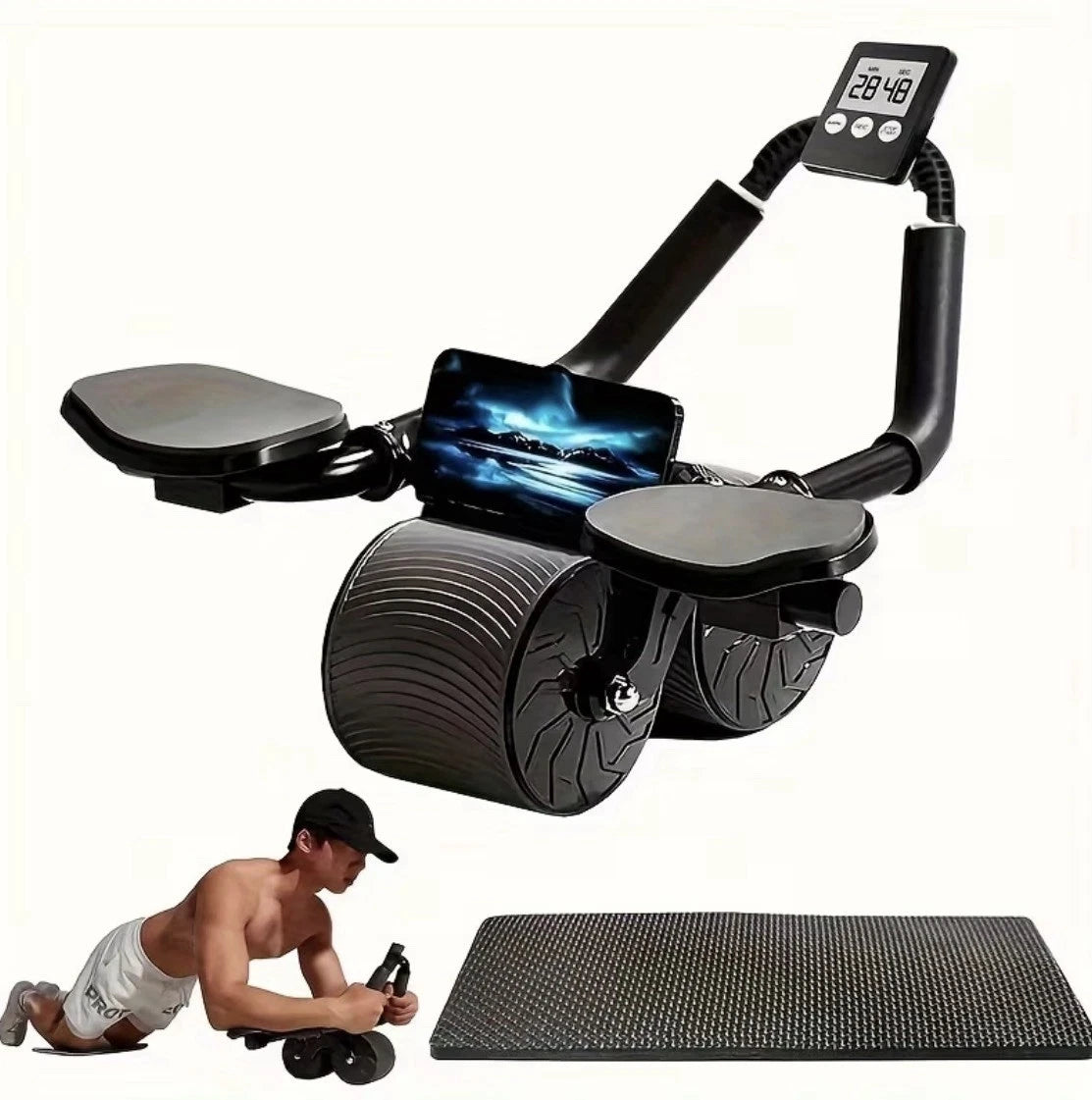 Ab Roller Wheel- Abdominal Workout Equipment For Home Gym