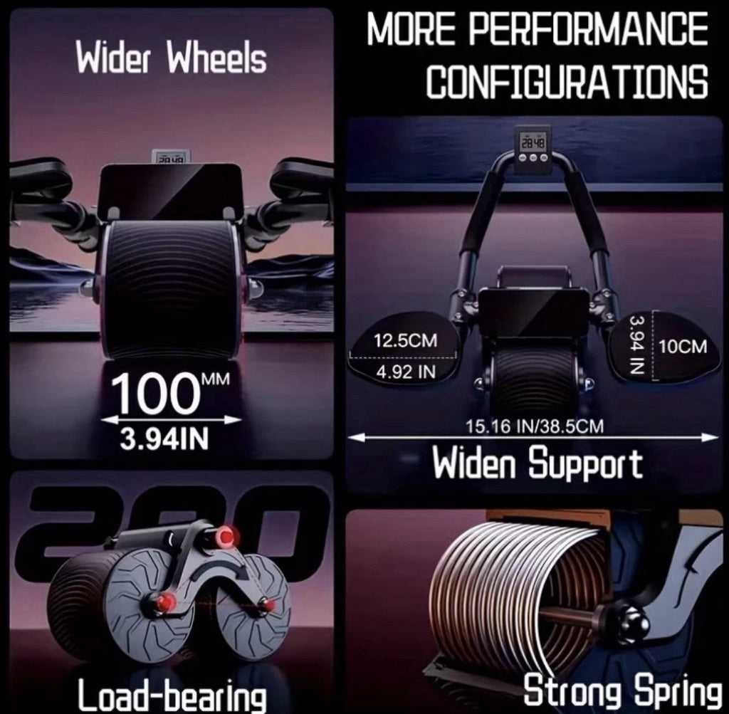 Ab Roller Wheel- Abdominal Workout Equipment For Home Gym